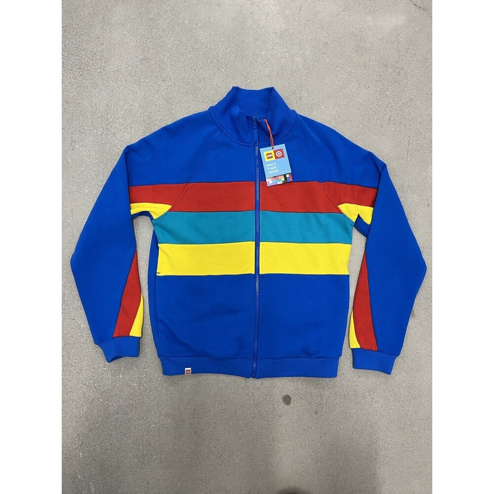 LEGO Men's Color Block Stripe Zip-Up Track Jacket -Target Collection Large Tall